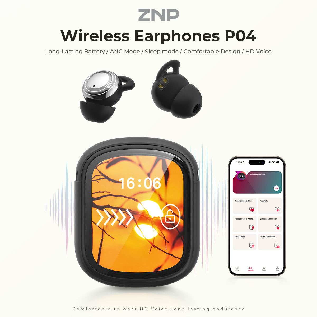 Écouteurs ZNP P04 pour l'aide  - Noise Cancelling Headphone avis et prix